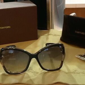 Tom Ford Astrid Oversized Dark Sunglasses ,61mm